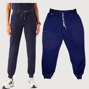 FIGS Zamora Jogger Scrub Pants Navy Blue XL